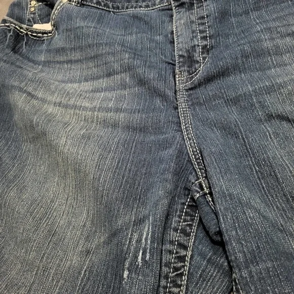 LANE BRYANT BOOTCUT TUMMY TIGHTER DENIM JEANS SIZE 24 - Picture 3 of 11